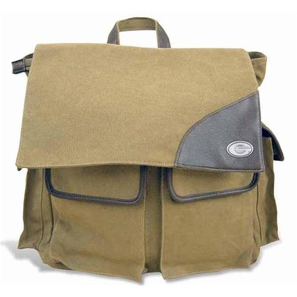 Zeppelinproducts ZeppelinProducts UGA-BBX1-KHK Georgia Travel Bag Waxed Canvas; 15 x 16 x 8 UGA-BBX1-KHK